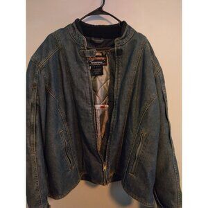 Women's TOURMASTER Indigo 2 in 1 Denim Motorcycle Jacket and Liner Large